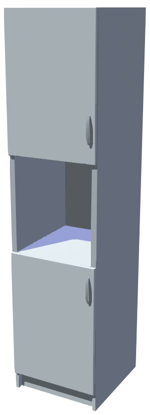 Potravinová skříň s prostorem na mikrovlnku 50 cm Diana