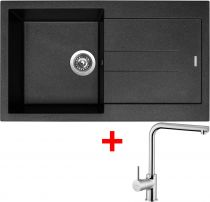 Sinks AMANDA 860 Metalblack+ELKA