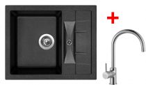 Sinks CRYSTAL 615 Granblack+VITALIA